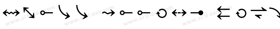 Three Arrows Bold字体转换